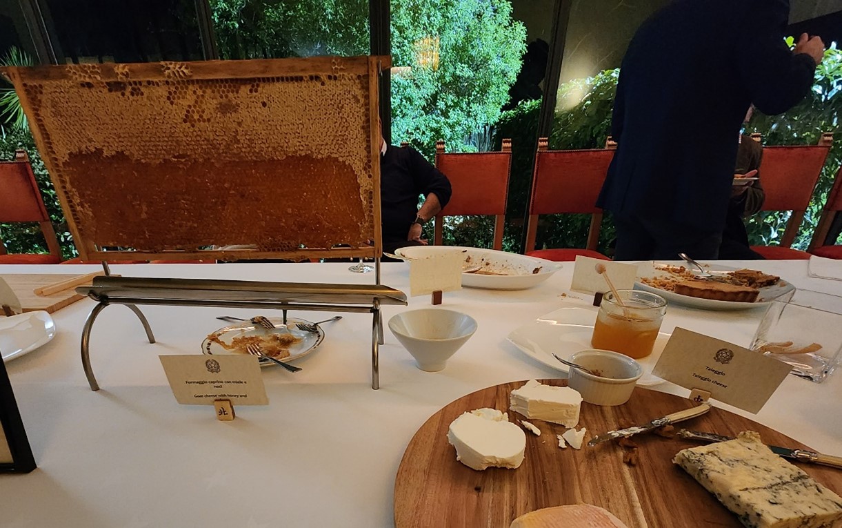 The perfect way to serve honey - straight from the honeycomb, and with spectacular local cheese-1.jpg